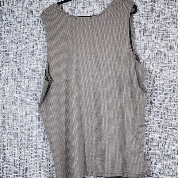Russell Athletic Gray and Light Blue Men's Tank Top - Picture 2 of 4